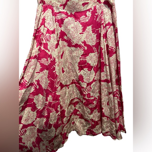 Sady king pink and white silk skirt measurements in pictures - Picture 3 of 6